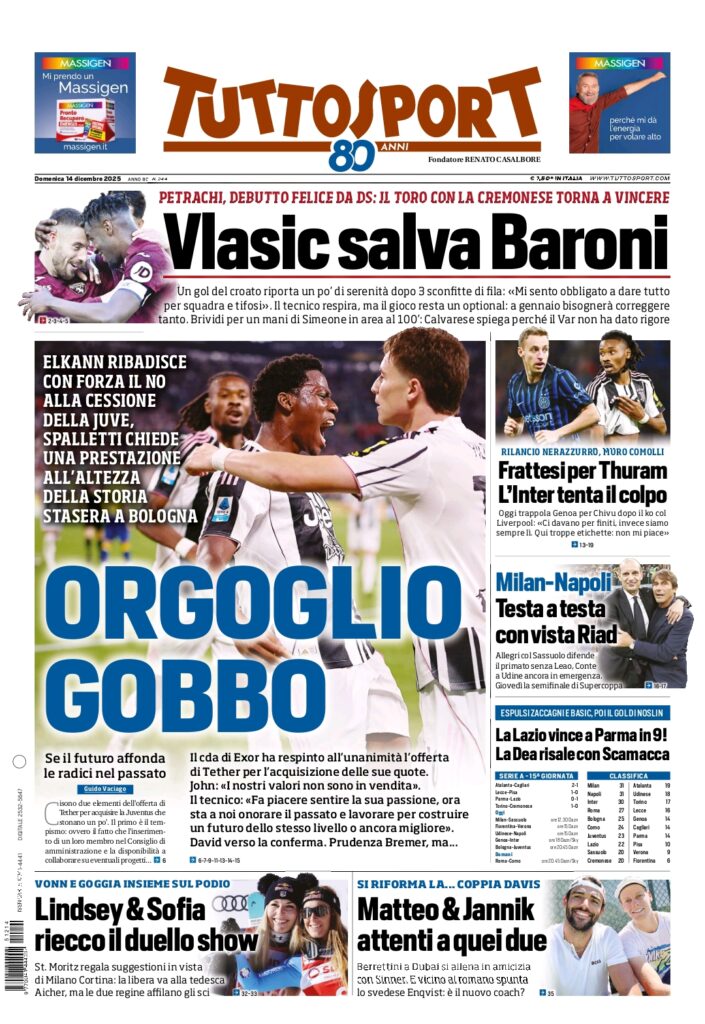 Le Prime Pagine Sportive Nazionali – 14 dicembre 2025 28 1000168572