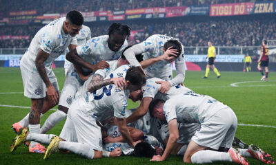 Esultanza gol Lautaro Genoa Inter