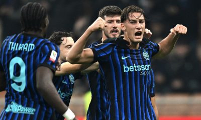 esultanza gol Pio Esposito Inter Venezia