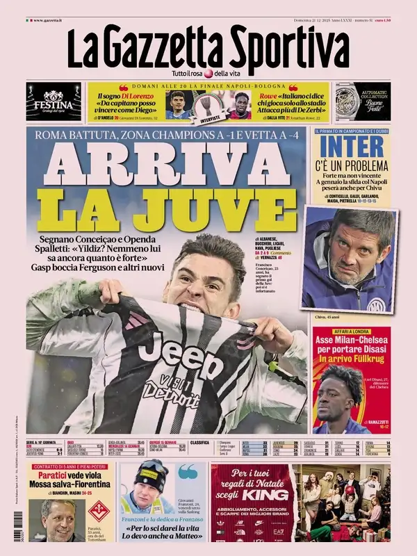 Le Prime Pagine Sportive Nazionali – 21 dicembre 2025 27 image 37