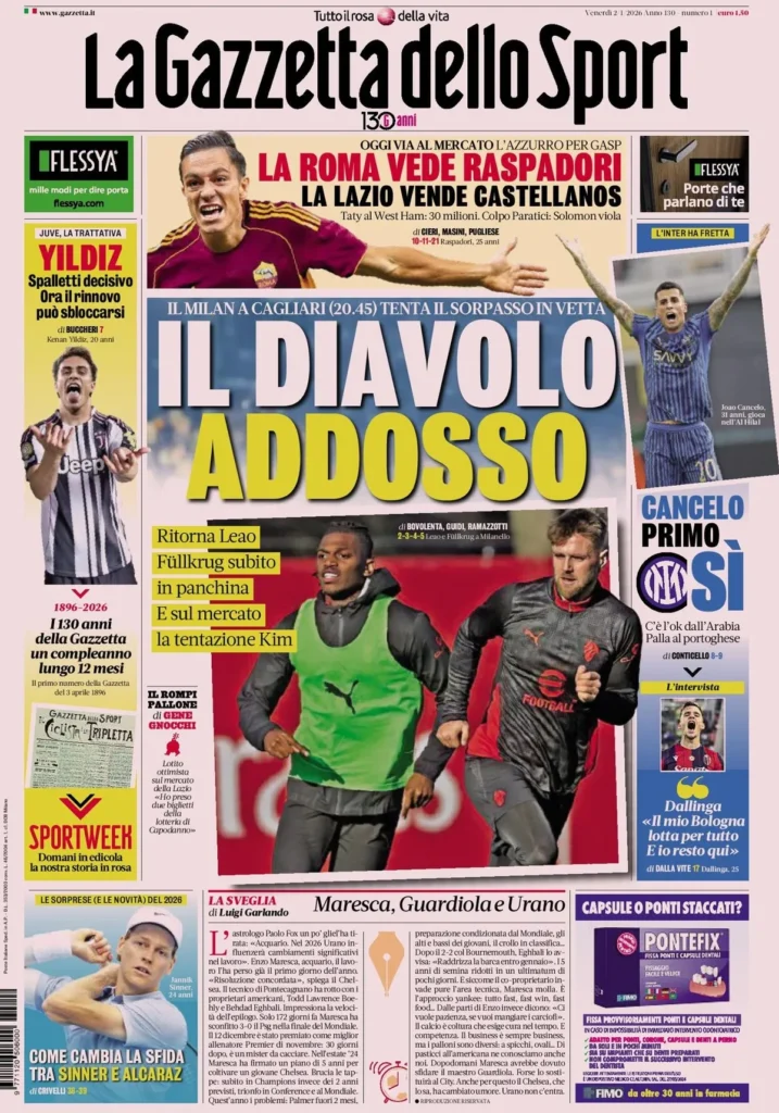 la gazzetta dello sport 031818eflcpbg