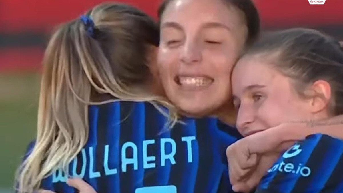 Wullaert decisiva in Milan Inter Women, c'è la sua firma in 4 dei 5 gol del derby: il record assoluto in tutta Europa! - VIDEO 26 screen Wullaert Milan Inter Women