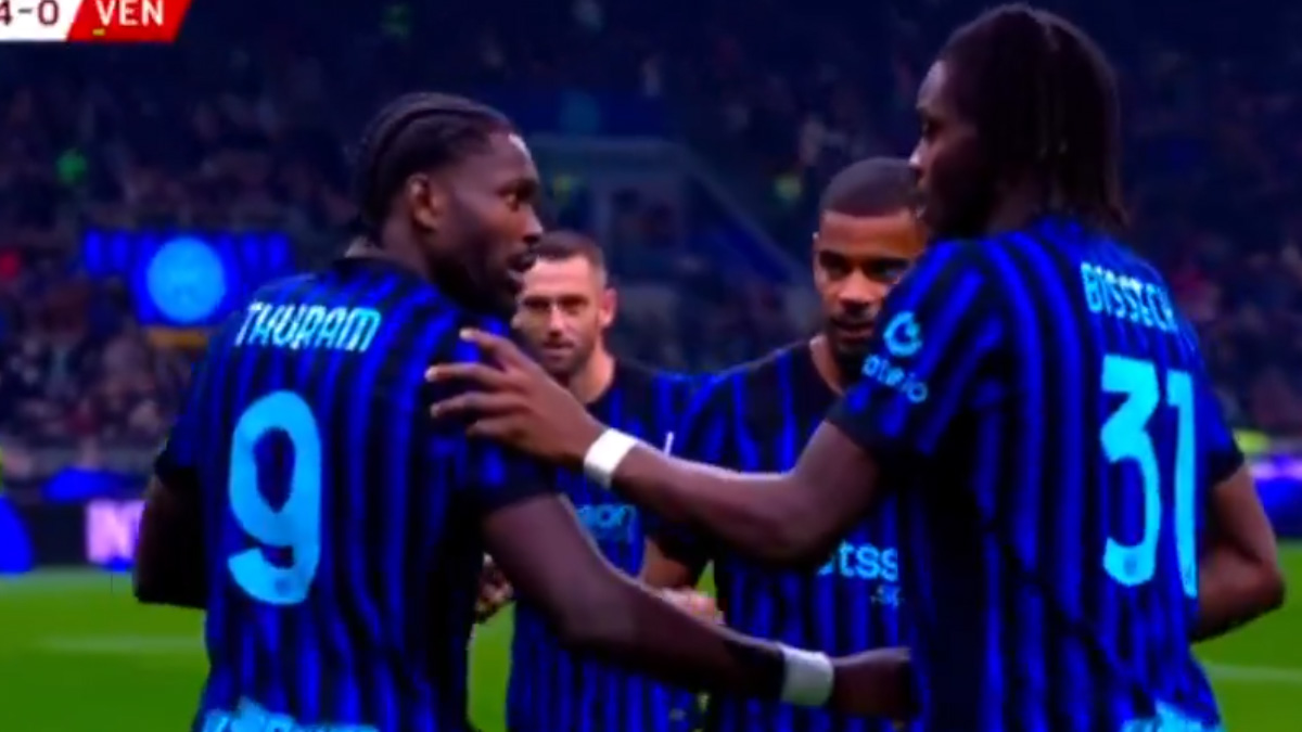 Doppietta Thuram col brivido, segna in tuffo in Inter Venezia: poi fa preoccupare tutti per il colpo subito!