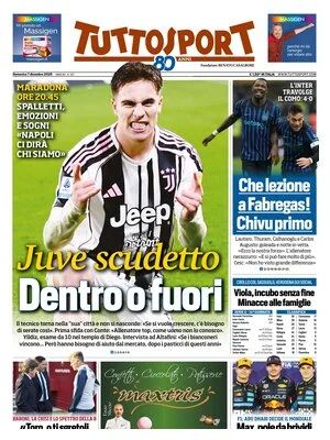 Le Prime Pagine Sportive Nazionali – 7 dicembre 2025 27 tuttosport 021205s4e