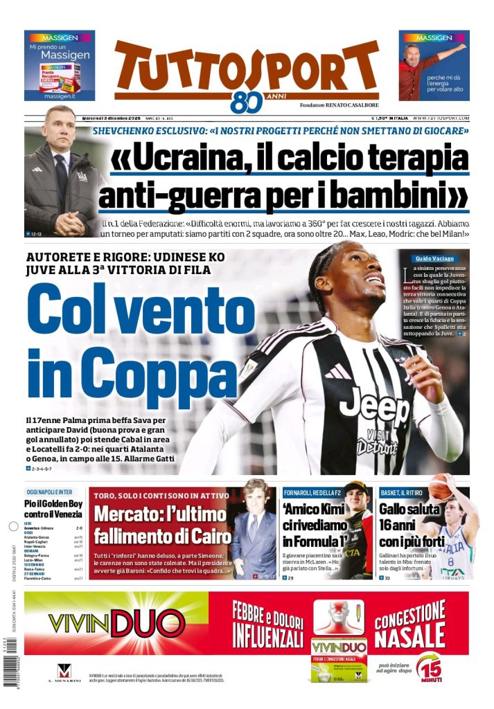 tuttosport 3 12 2