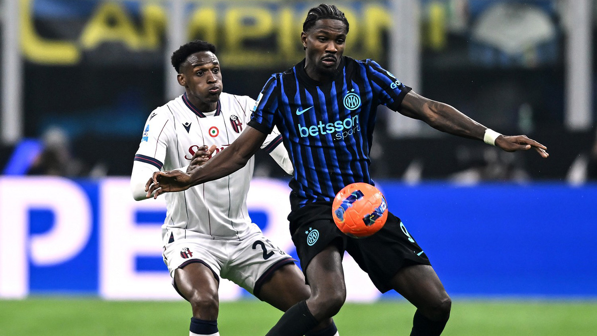 Inter Bologna 3-1: termina con una grande prestazione dei nerazzurri la rivincita per la sfida di Supercoppa. Nerazzurri che tornano in vetta 26 Thuram Lucumi