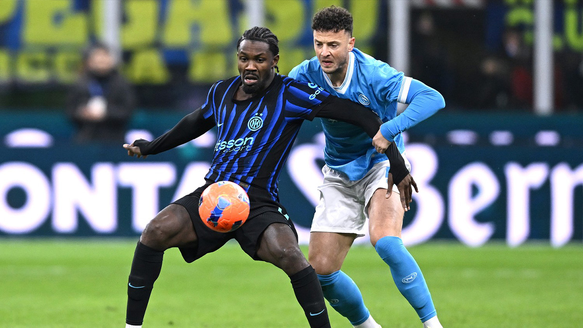 Inter Napoli LIVE 2-2: il big match di San Siro finisce con un pareggio. McTominay risponde ai gol di Dimarco e Calhanoglu 26 Thuram Rrahmani 1