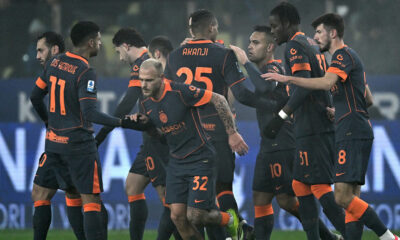 esultanza gol Dimarco Parma Inter
