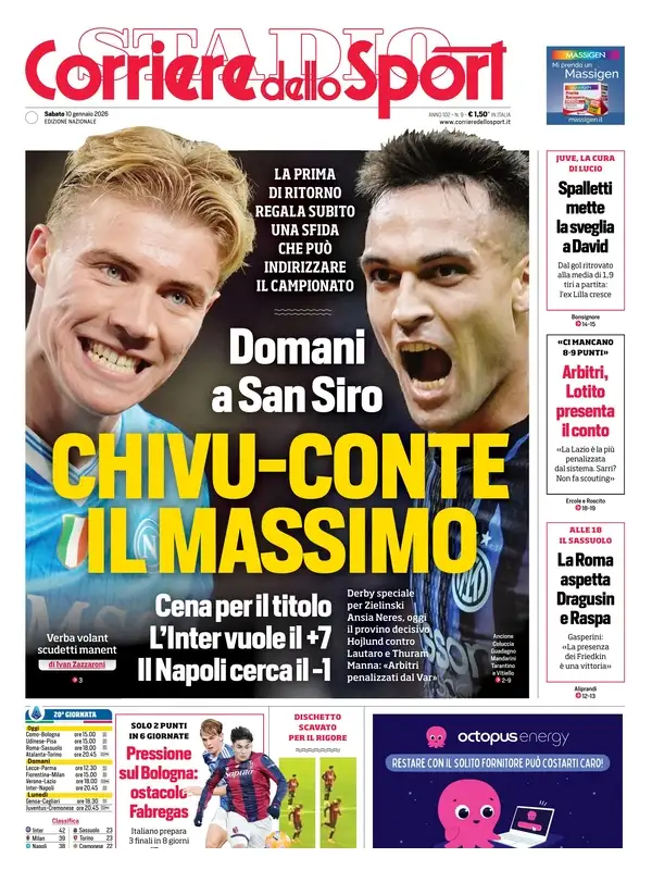 Le Prime Pagine Sportive Nazionali – 10 gennaio 2026 28 image 11