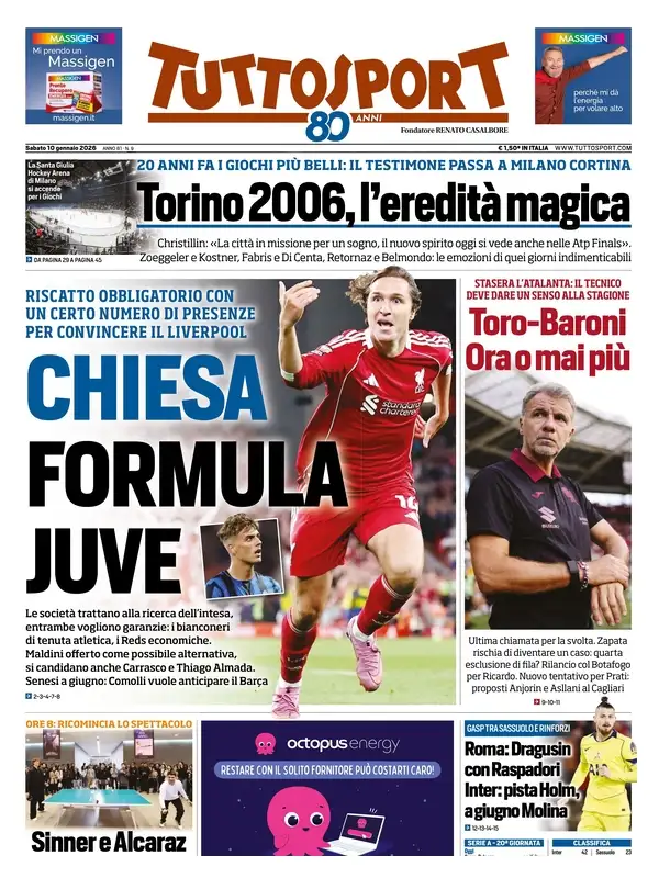 Le Prime Pagine Sportive Nazionali – 10 gennaio 2026 29 image 12