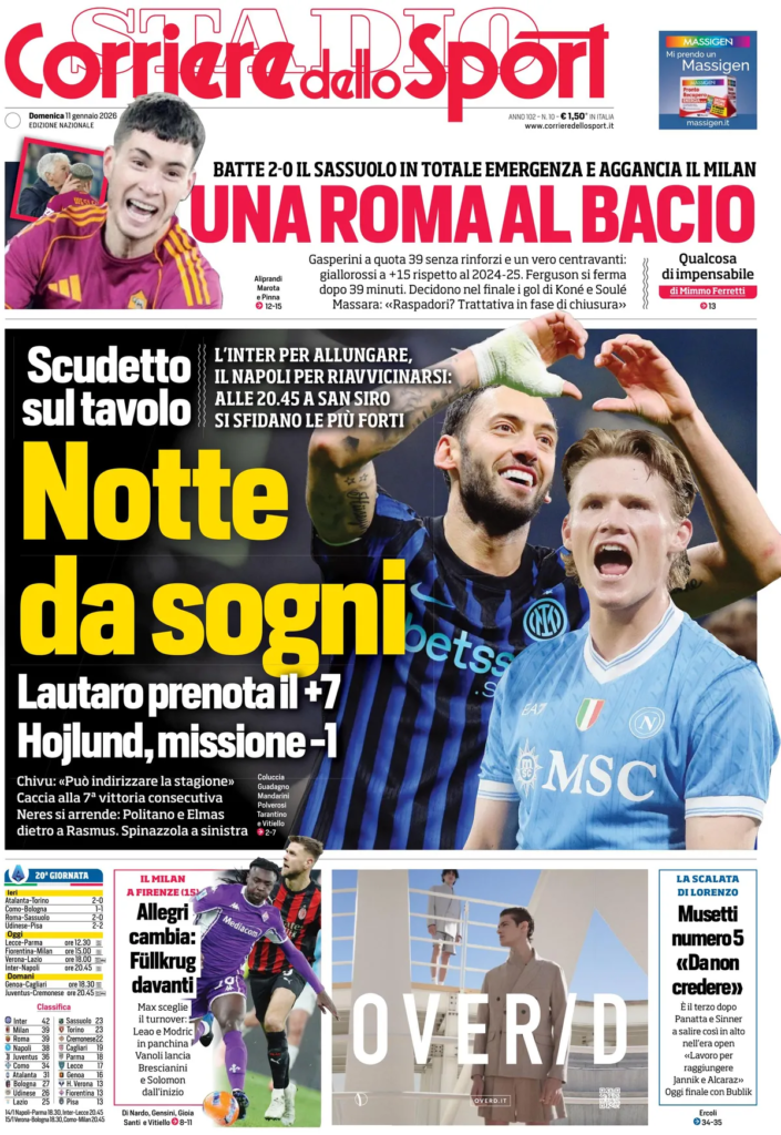 Le Prime Pagine Sportive Nazionali – 11 gennaio 2026 28 image 14