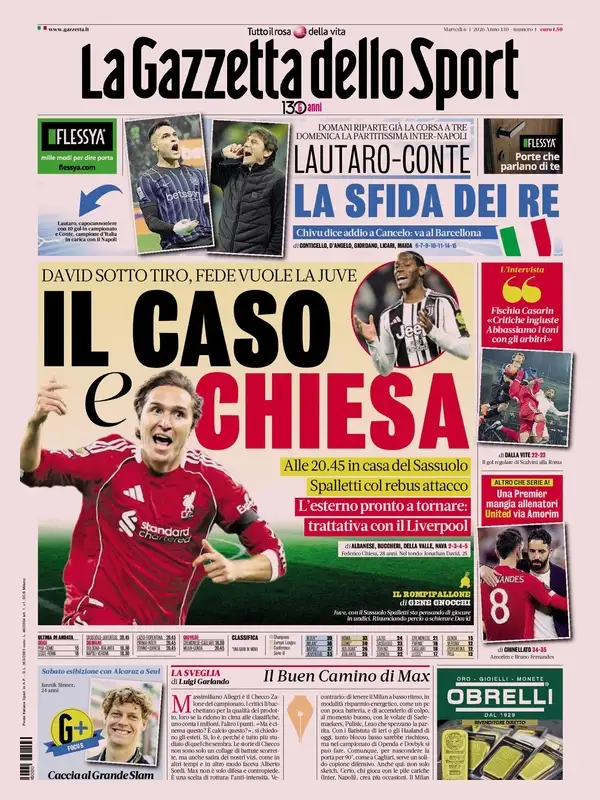 Le Prime Pagine Sportive Nazionali – 6 gennaio 2026 27 image 3