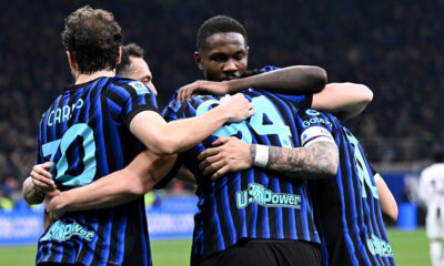 Esultanza gol Pio Esposito Inter Juve