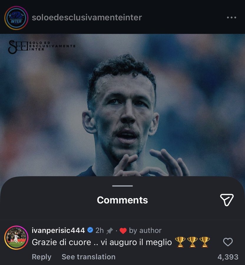 Perisic non dimentica l'Inter: il commento social del croato fa impazzire i tifosi nerazzurri - FOTO 27 WhatsApp Image 2026 02 03 at 10.35.46