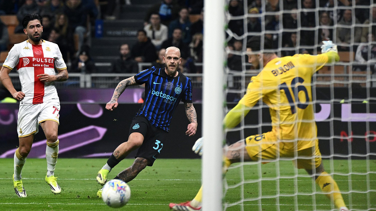 Inter Genoa LIVE 1 0: finisce il primo tempo