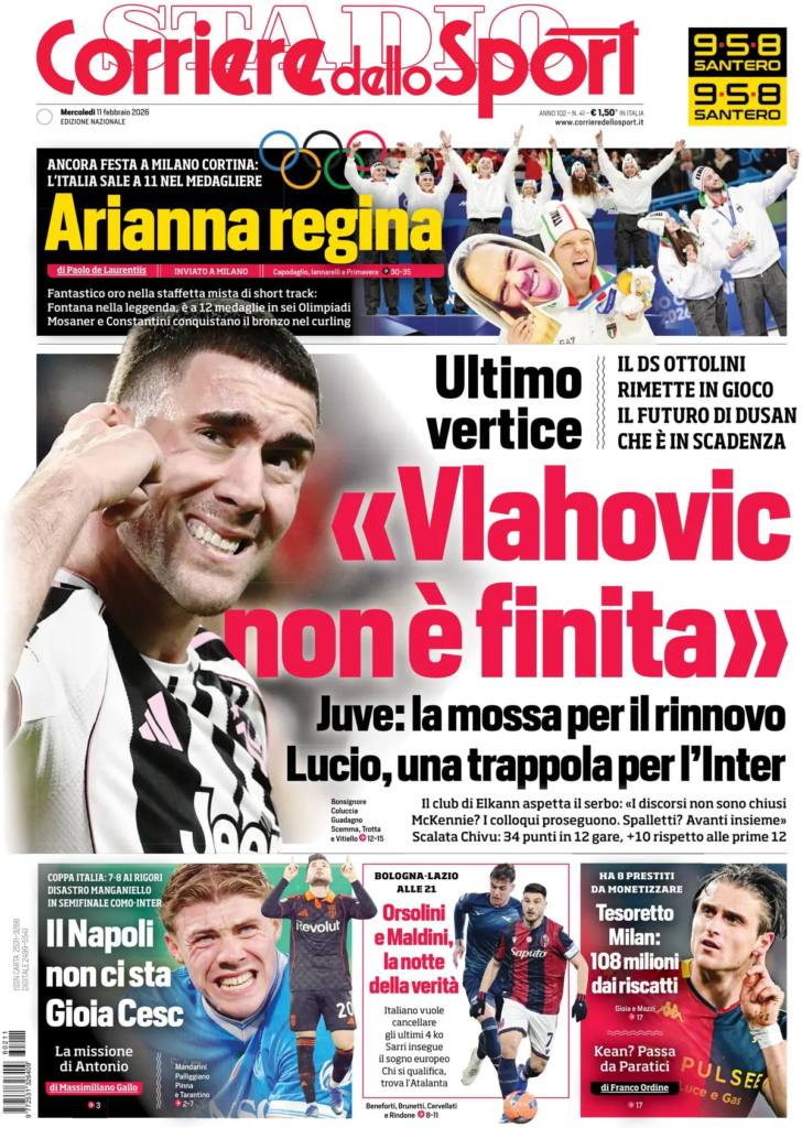Le prime pagine dei quotidiani sportivi – 11 febbraio 2026 28 image 13