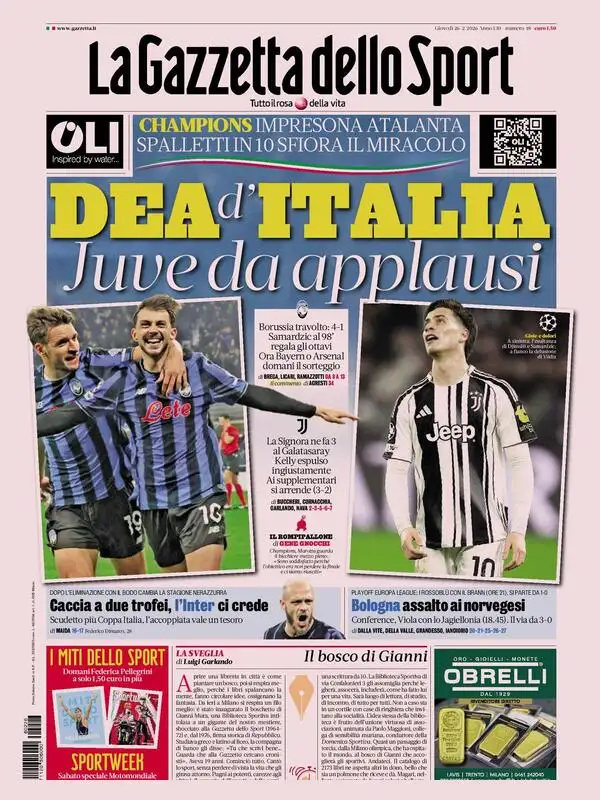 Le prime pagine dei principali quotidiani sportivi – 26 febbraio 2026 29 image 37