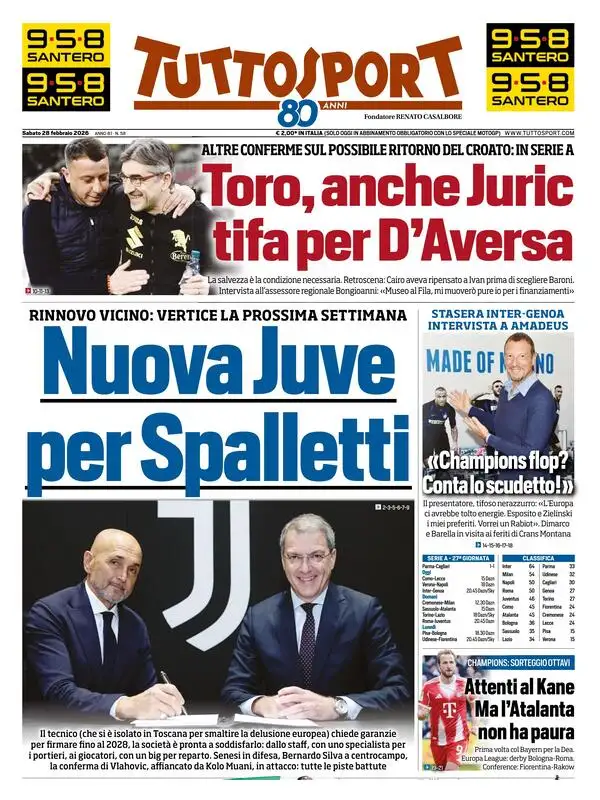 Le prime pagine dei principali quotidiani sportivi – 28 febbraio 2026 27 image 41