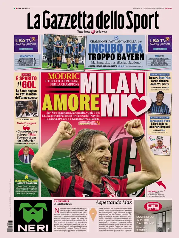 Le prime pagine dei principali quotidiani sportivi – 11 marzo 2026 28 image 12