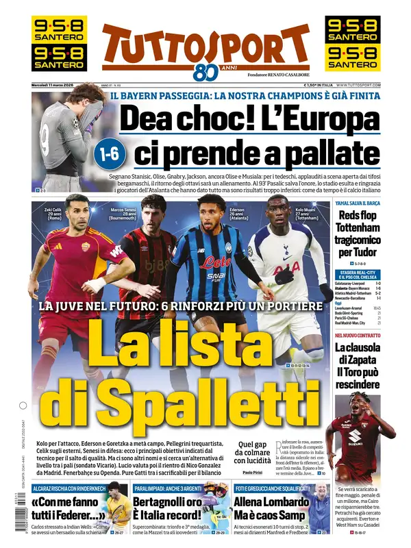 Le prime pagine dei principali quotidiani sportivi – 11 marzo 2026 29 image 13