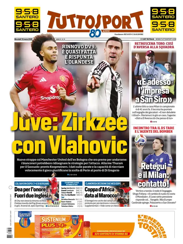 Le prime pagine dei principali quotidiani sportivi – 18 marzo 2026 29 image 17