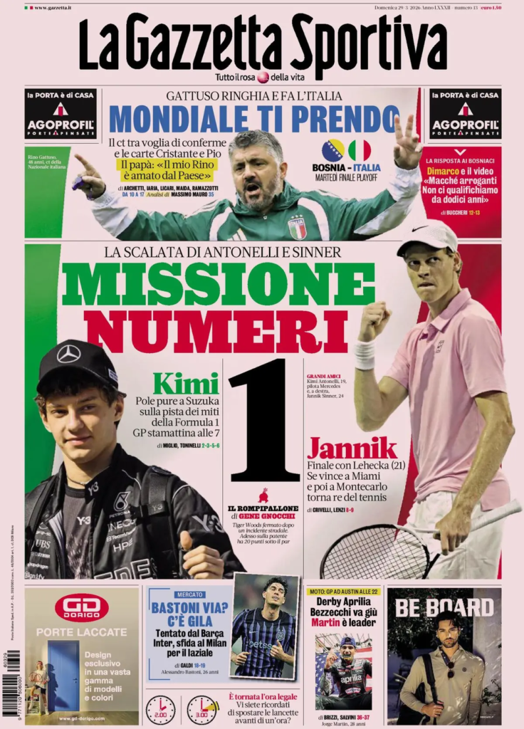 Le prime pagine dei principali quotidiani sportivi – 29 marzo 2026 27 image 37