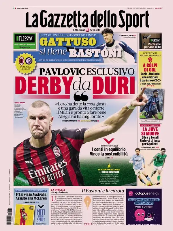 Le prime pagine dei principali quotidiani sportivi – 05 marzo 2026 27 image