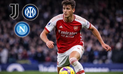 Juve, Inter e Napoli su Riccardo Calafiori dell'Arsenal