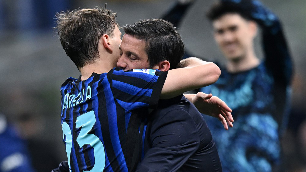 Chivu a Sky Sport: «L'abbraccio a Barella indica una particolarità del gruppo. La nostra forza sta in questo aspetto» 26 Barella Chivu