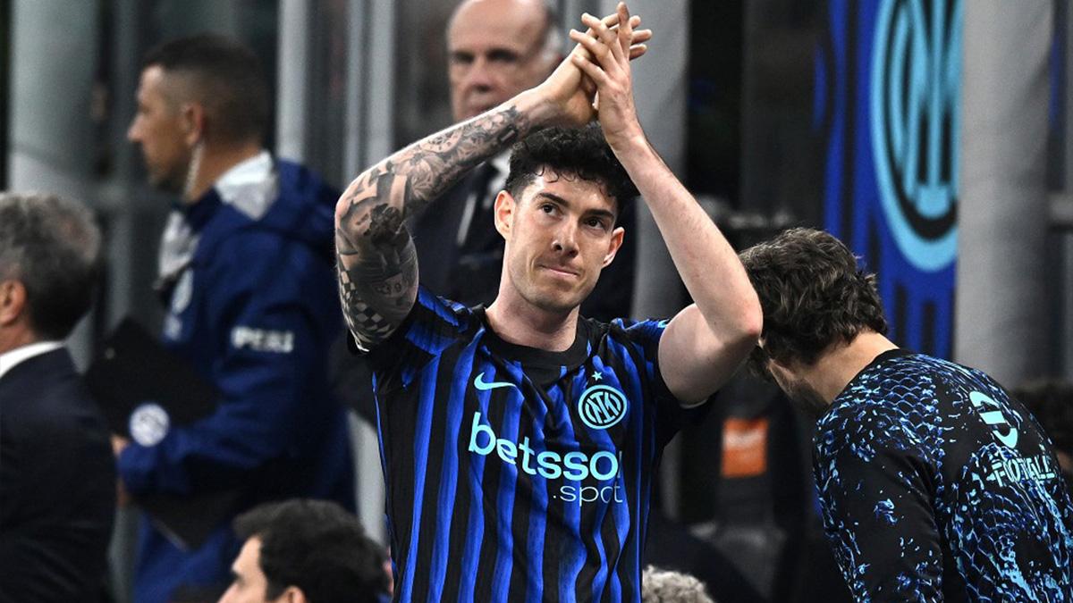 Inter Roma, Bastoni scarica la tensione a fine partita: Lautaro lo vede e... Il retroscena 26 Bastoni Inter Roma 1