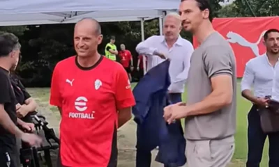 Max Allegri e Zlatan Ibrahimovic insieme al Milan