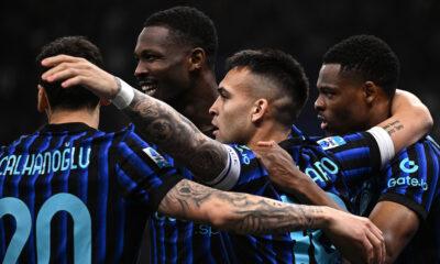 esultanza gol Lautaro Inter Roma