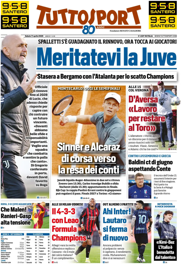 Le prime pagine dei quotidiani sportivi – 11 aprile 2026 29 image 11