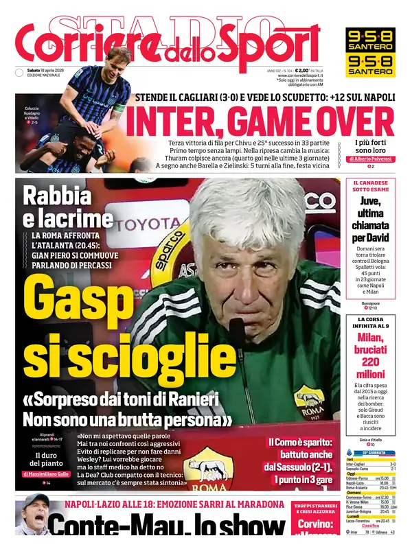 Le prime pagine dei quotidiani sportivi – 18 aprile 2026 28 image 19