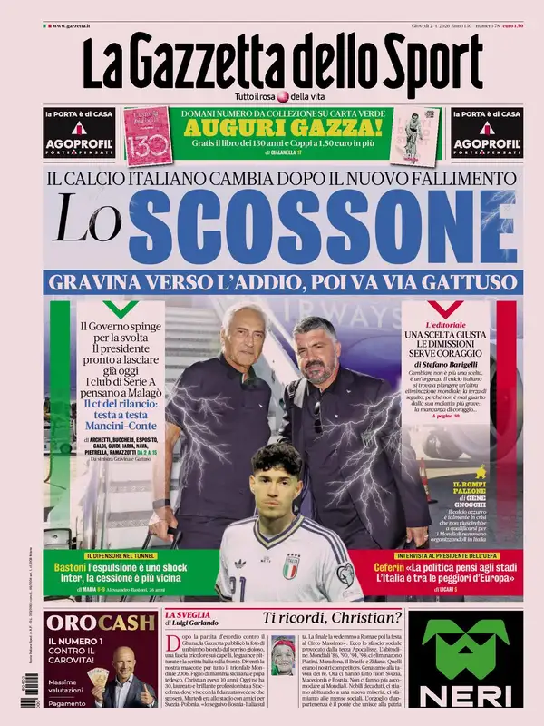 Le prime pagine dei quotidiani sportivi – 2 aprile 2026 27 image 2