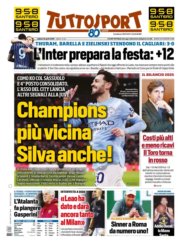 Le prime pagine dei quotidiani sportivi – 18 aprile 2026 29 image 20