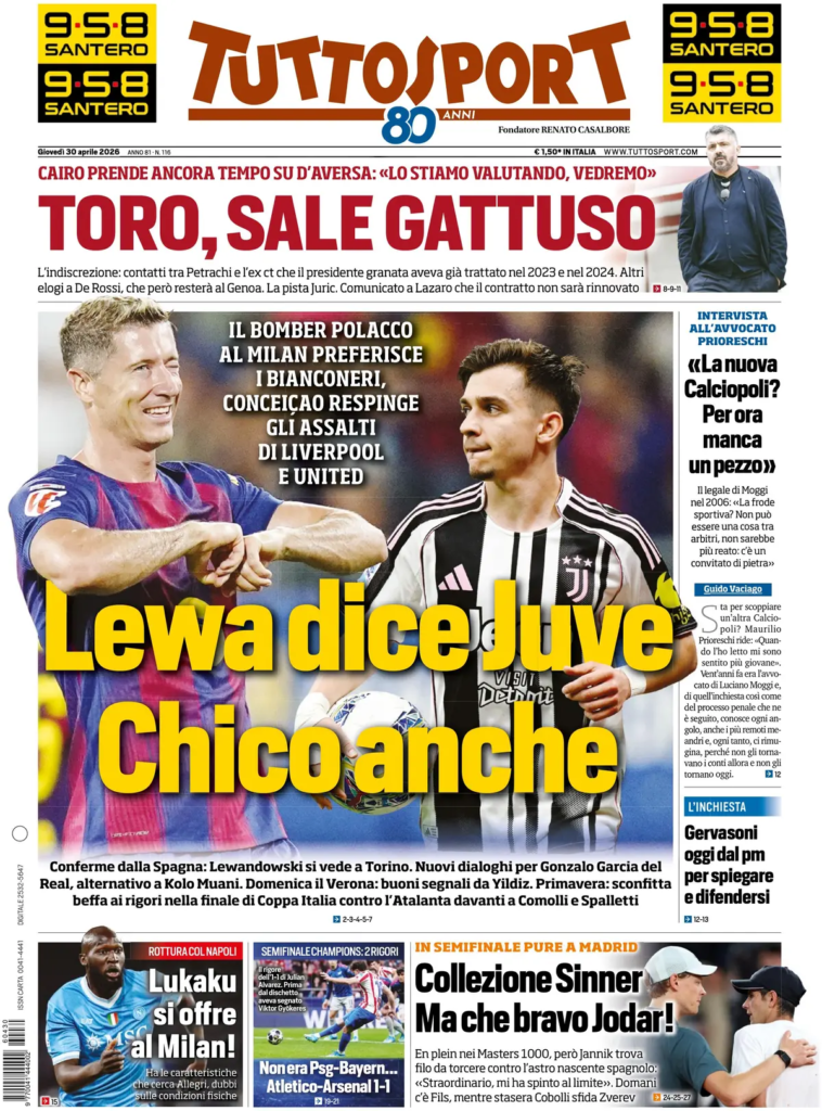 Le prime pagine dei quotidiani sportivi – 30 aprile 2026 29 image 30