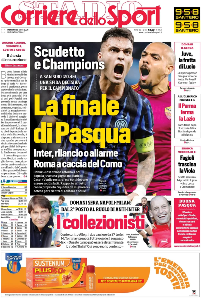 Le prime pagine dei quotidiani sportivi – 5 aprile 2026 28 image 7