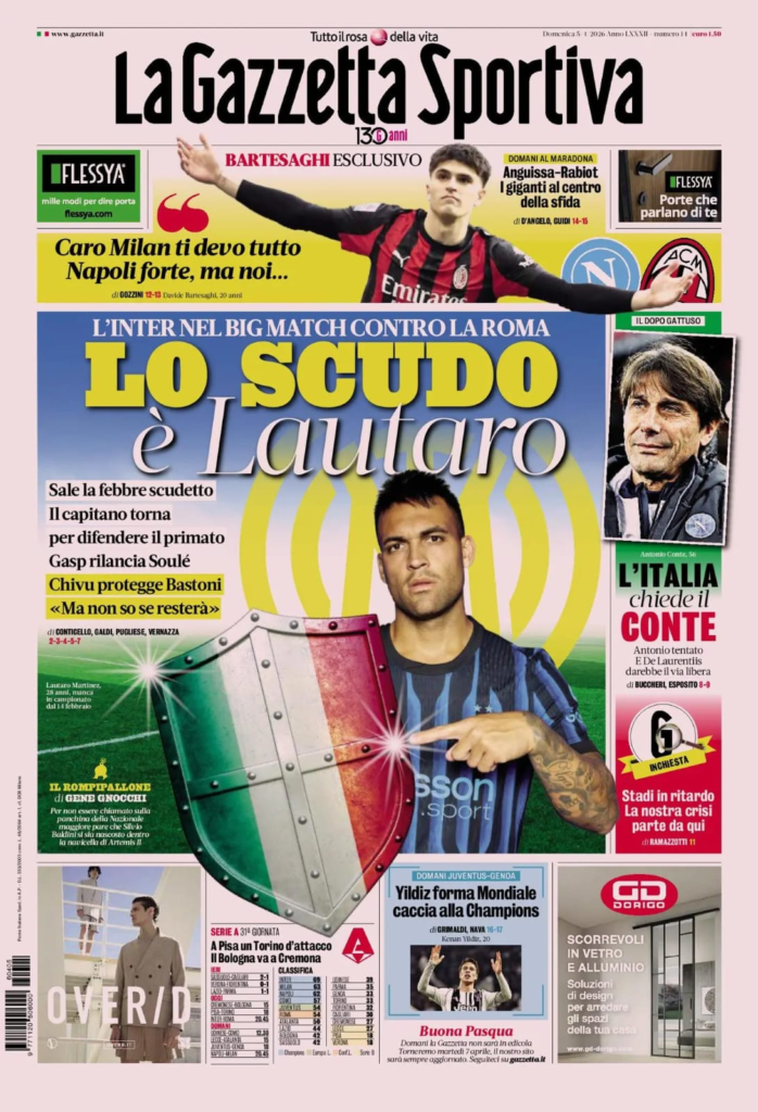 Le prime pagine dei quotidiani sportivi – 5 aprile 2026 29 image 8