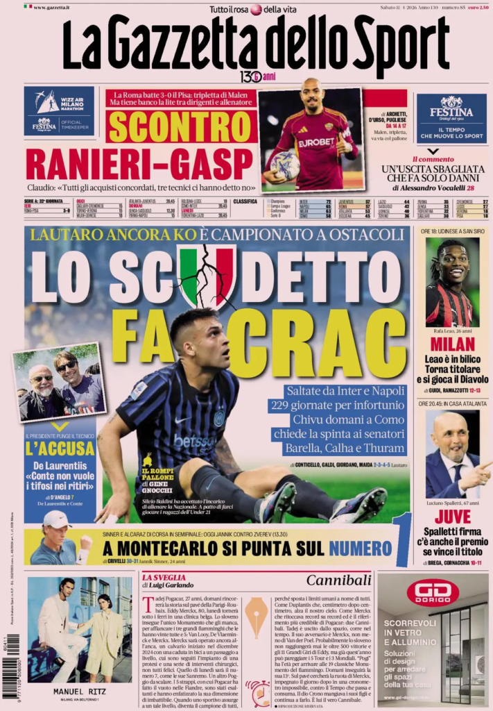 Le prime pagine dei quotidiani sportivi – 11 aprile 2026 27 image 9