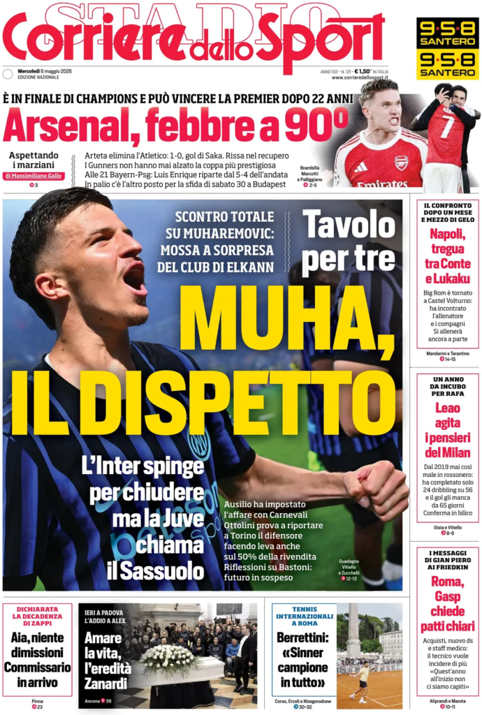 Le prime pagine dei quotidiani sportivi – 06 maggio 2026 28 image 1