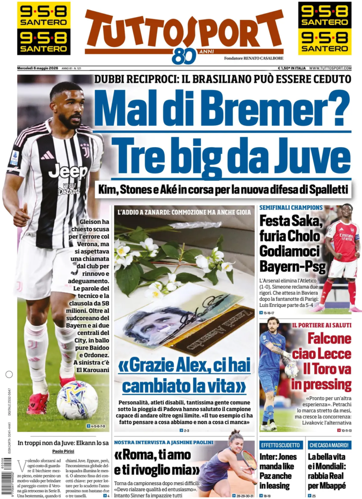 Le prime pagine dei quotidiani sportivi – 06 maggio 2026 29 image 2
