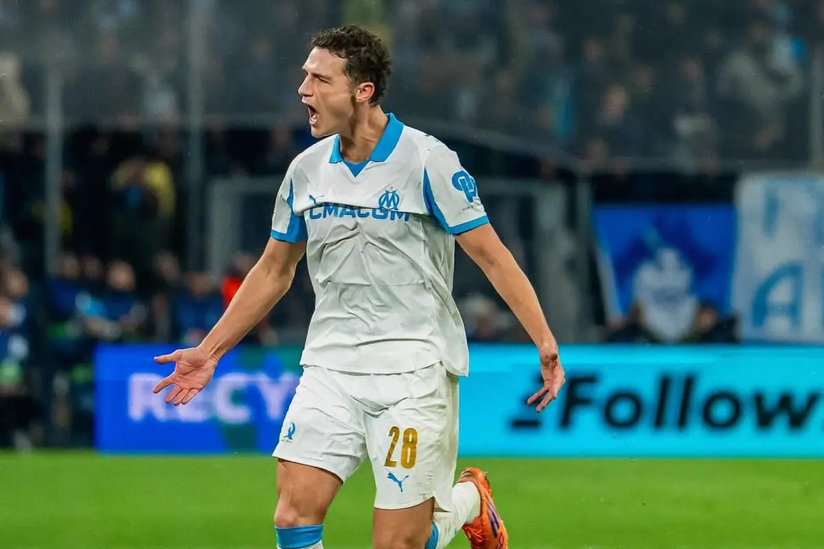 Dice no alla cessione: l'Inter ha un problema 27 Pavard esulta con il Marsiglia