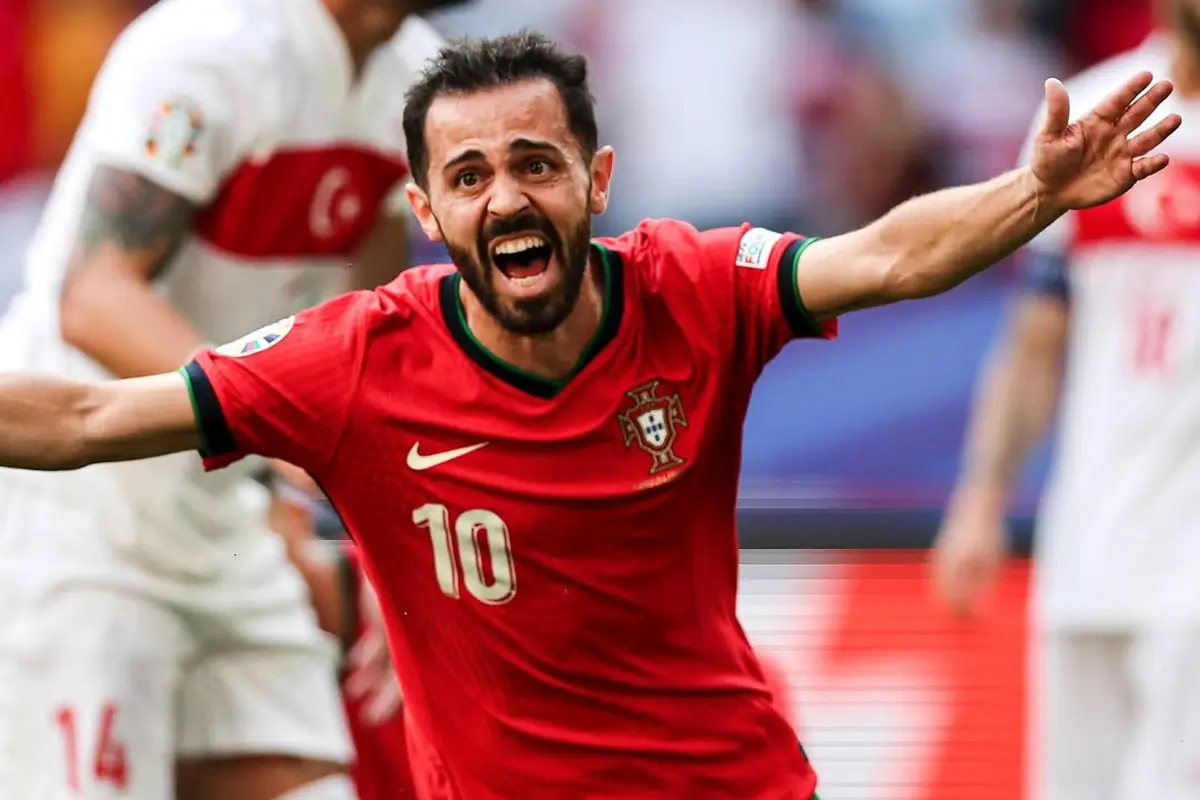 Juve senza Champions, occasione Bernardo Silva per l'Inter 2 Bernardo Silva esulta con il Portogallo