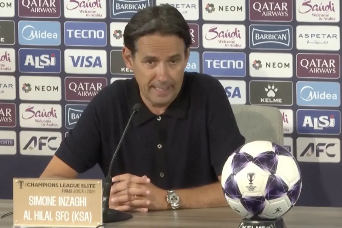 Inzaghi alla conferenza stampa di calcio