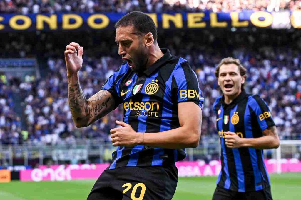 Inter Monza 4-1: poker alla prima per i nerazzurri! 1 Calhanoglu Inter Monza esult