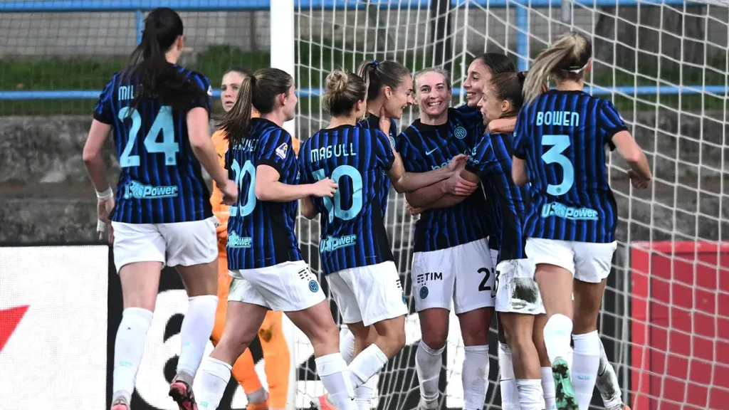 Inter Women, martedì il sorteggio dei preliminari di Champions League 1 Esultanza Inter Women Milan
