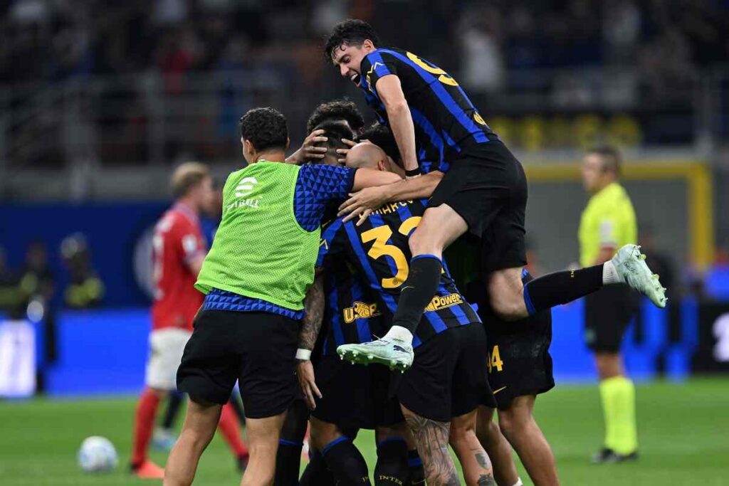 Esultanza finale Inter Napoli