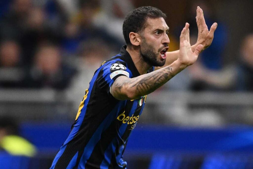 Calhanoglu Inter Bruges 1 per calcio
