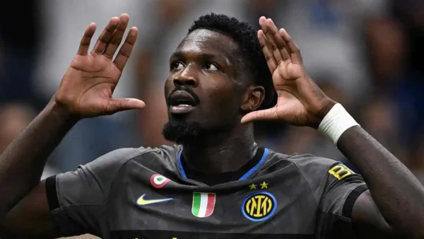 Thuram esultanza Inter Udinese per calcio